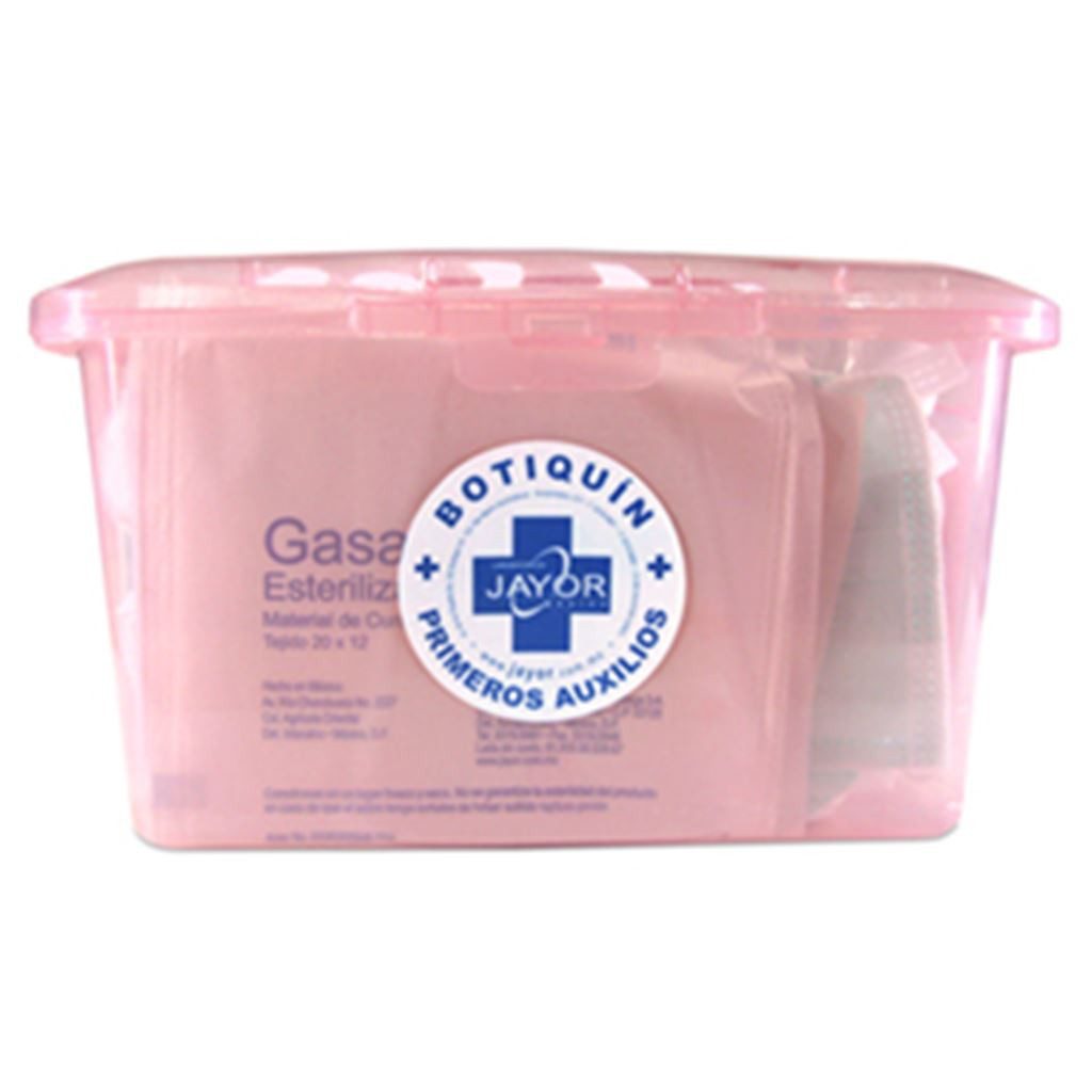 Botiquín de Primeros Auxilios Jayor en Maletín de Plástico con 29 Piezas