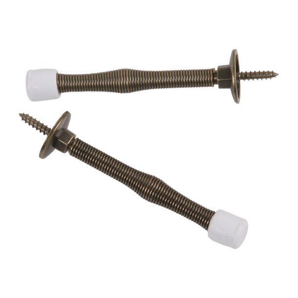 TOPE DE PUERTA RESORTE 3" LATÓN ANTIGUO