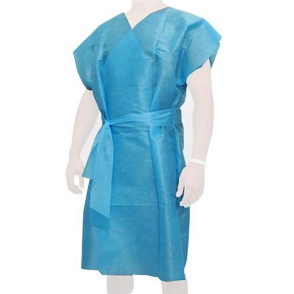 BATA DESECHABLE P/PACIENTE S/MANGA C/10