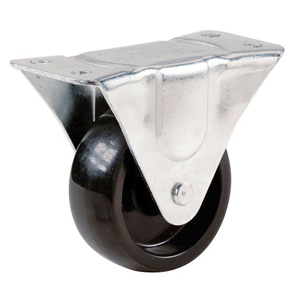 RUEDA CON SOPORTE FIJO 3"