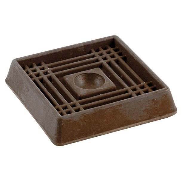 SOPORTE AL PISO CUAD 2-1/4 CAFÉ