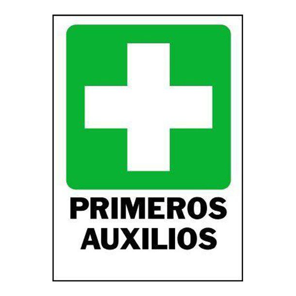 LETRERO "PRIMERO AUXILIOS" 25X36 CM