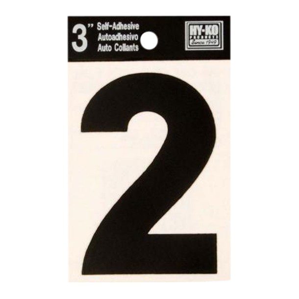 NÚMERO "2" VINIL NEGRO 3'