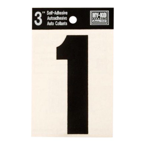 NÚMERO "1" VINIL NEGRO 3'