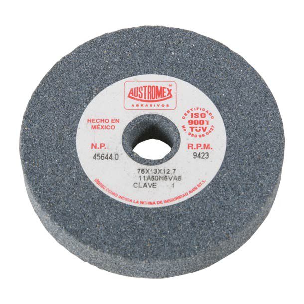 RUEDA ESMERIL 3X1/2X1/2" GRIS