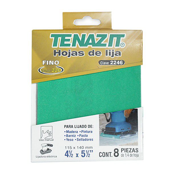 PAQUETE 8 HOJAS DE 1/4 PARA MADERA FINO