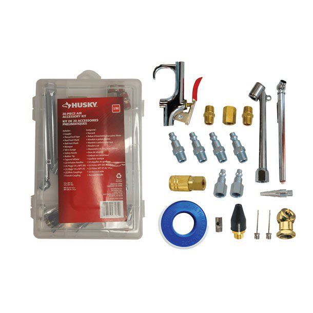 KIT ACCESORIOS COMPRESOR DE AIRE 20 PIEZAS