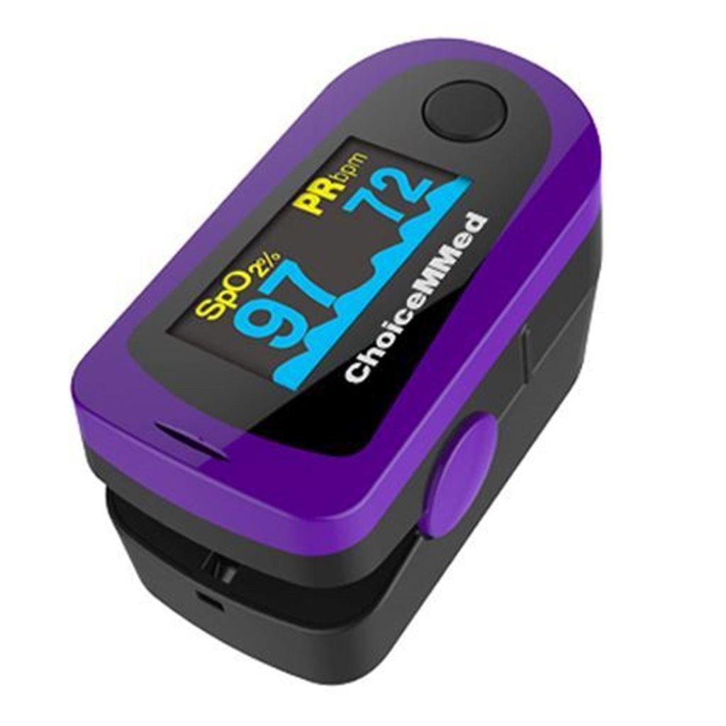 Oxímetro de Pulso Choicemmed 6 Modos de Pantalla Onda Pletismográfica para Adulto Color Morado