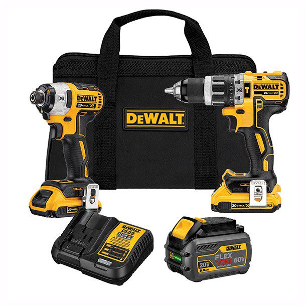 COMBO 20V MAX XR TALADRO PERCUTOR + LLAVE DE IMPACTO