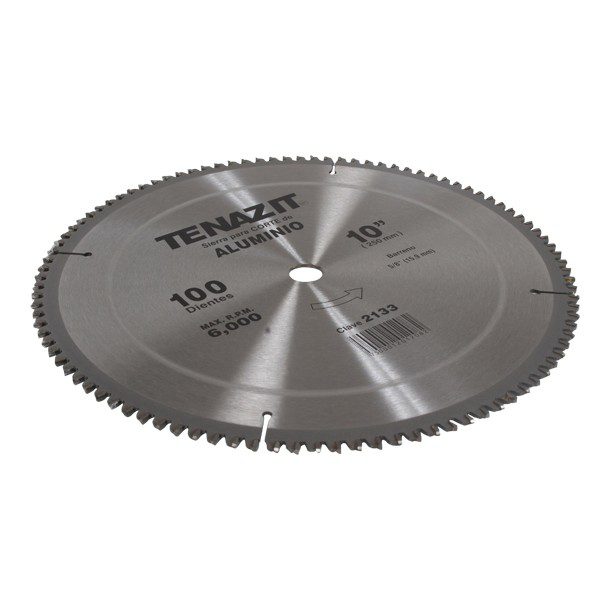 SIERRA PARA ALUMINIO 10" CON 100 DIENTES