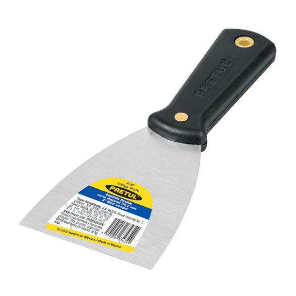 ESPÁTULA FLEXIBLE MANGO PLÁSTICO 3"