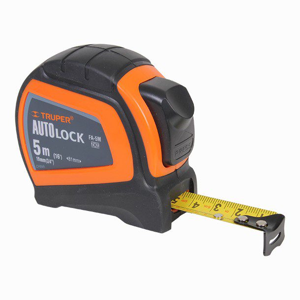 FLEXÓMETRO AUTO-LOCK 5 M CINTA 19 MM