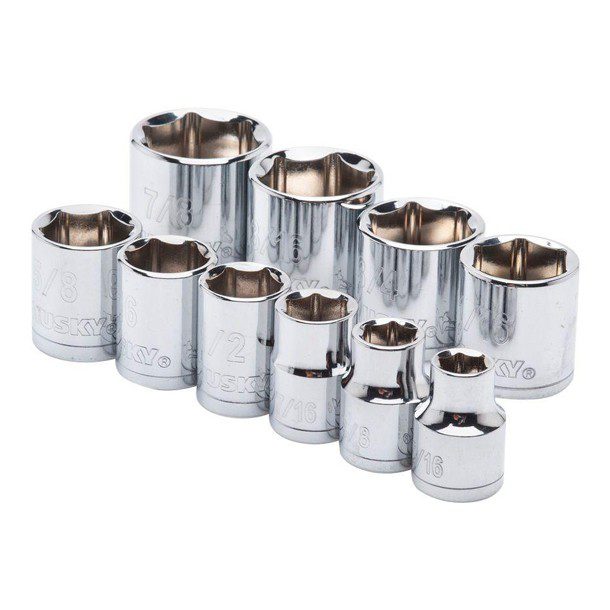 JUEGO DE DADOS 10 PIEZAS 3/8"