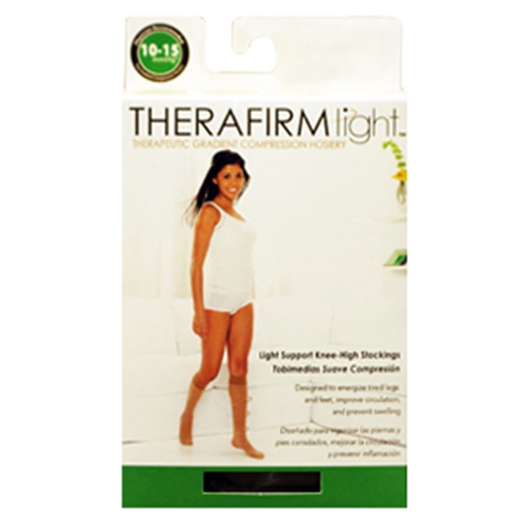 TOBIMEDIA THERAFIRM BAJA COMPRESION (10-15 mmHg) TALLA X-GRANDE COLOR NEGRO