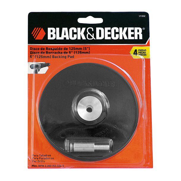 RESPALDO DE HULE CON ADAPTADOR 5"