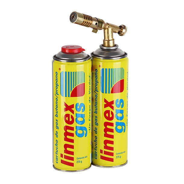 SOPLETE CON CARTUCHOS DESECHABLES.