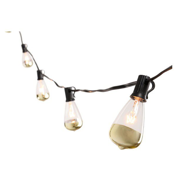 10 LUCES CON PANTALLA CRISTAL CON ORO