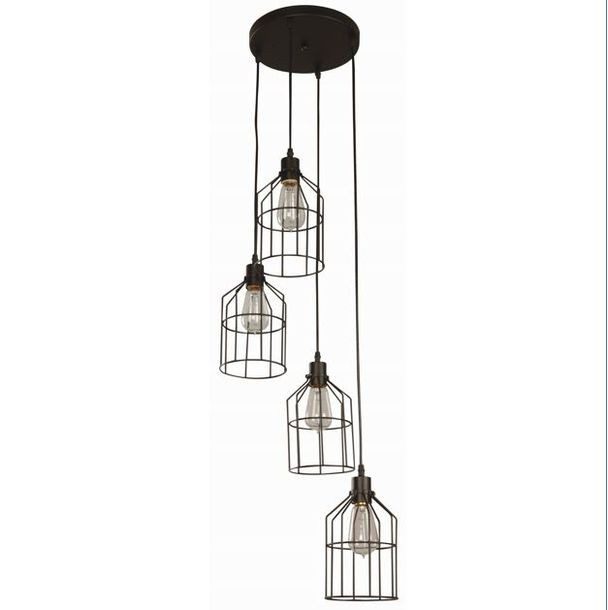 COLGANTE CAGE 4 LUCES
