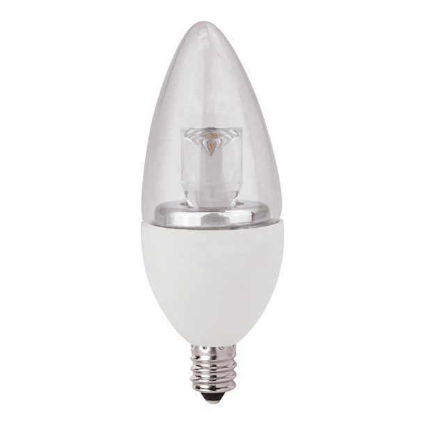 FOCO LED VELA E12 5 W LUZ AMARILLA 2 PIEZAS