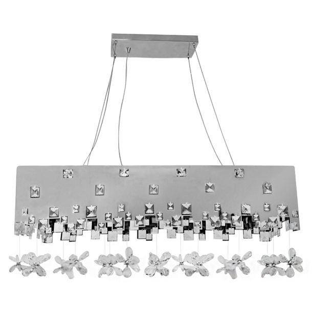 COLGANTE LED DECORADO CON CRISTALES DE 9 LUCES