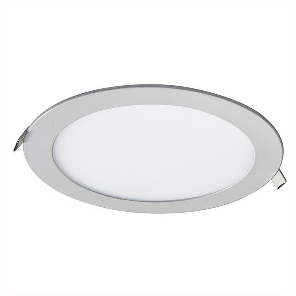 LUMINARIO LED FLAT PANEL EXTRA PLANO REDONDO NÍQUEL 6W