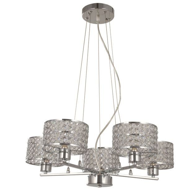 LAMPARA COLGANTE 5 L CS CON CRISTALES ARTELUCE