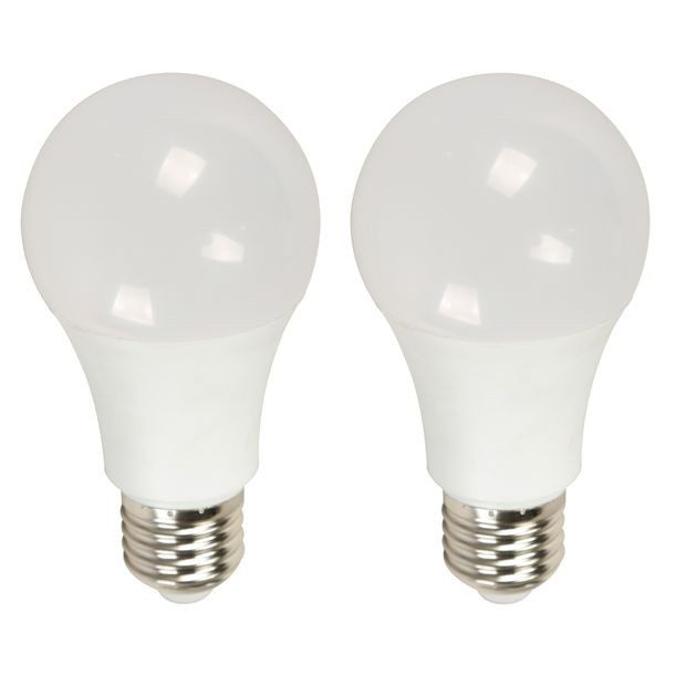 2 PACK FOCO LED A19 LUZ AMARILLA
