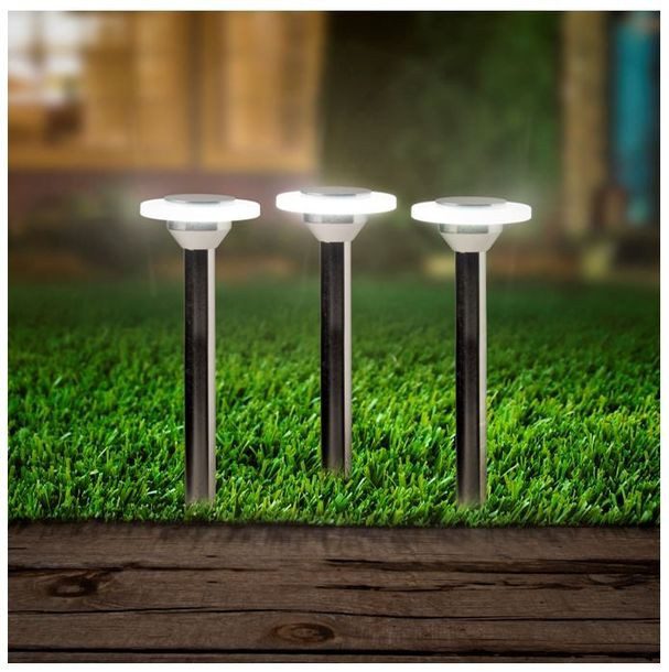 3 PACK ESTACA LED