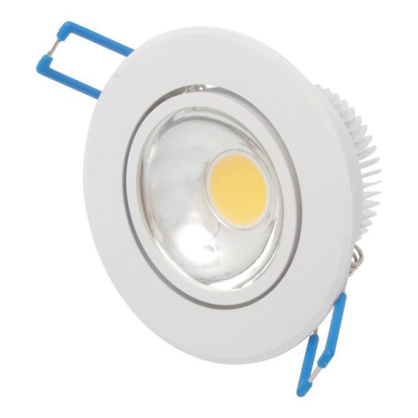 LUMINARIO EMPOTRADO FIJO REDONDO 3" LED 5W BLANCO