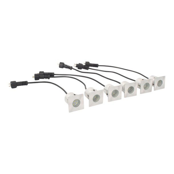 EMPOTRADO CUADRADO LED 6 PIEZAS