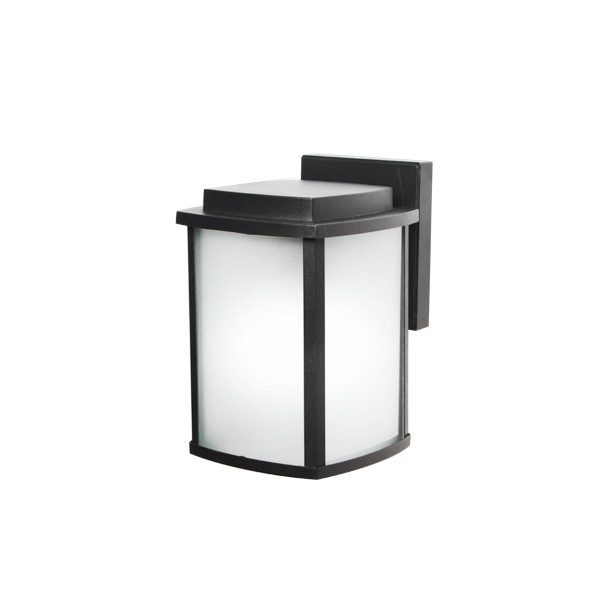 LÁMPARA PARED EXTERIOR CUBO NEGRO 1 LUZ