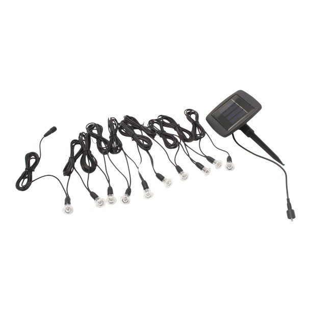 KIT 10 LUCES PANEL SOLAR FOTOCELDA