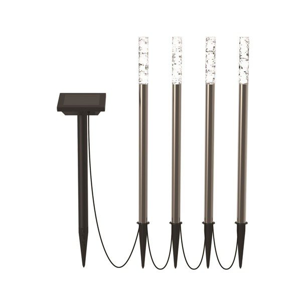 4-PACK ESTACAS SOLARES 3 LÚMENES
