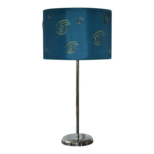 LÁMPARA DE MESA SPIRAL AZUL REY