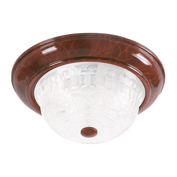 MAYA PLAFÓN INTERIOR 2 LUCES CAFÉ