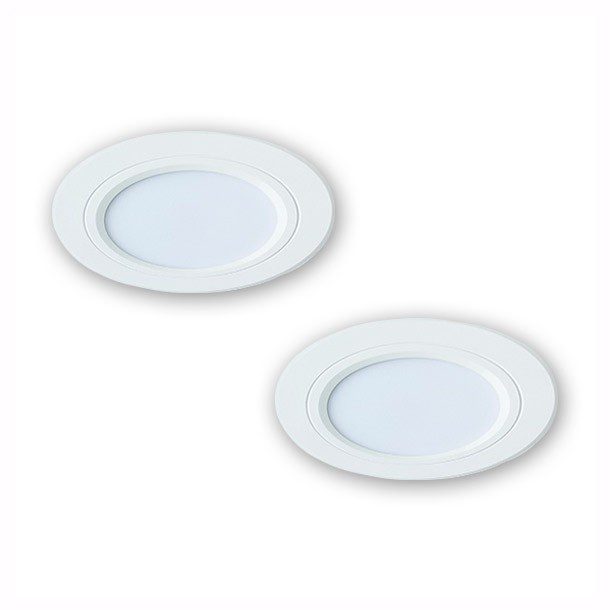 2PACK EMPOTRABLE FIJO BLANCO 12W