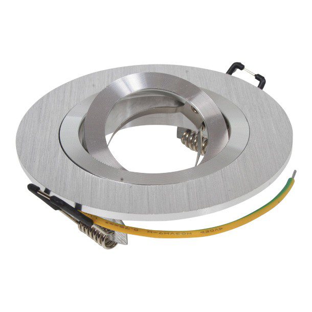 LUMINARIO EMPOTRADO ORIENTABLE MR16 ALUMINIO