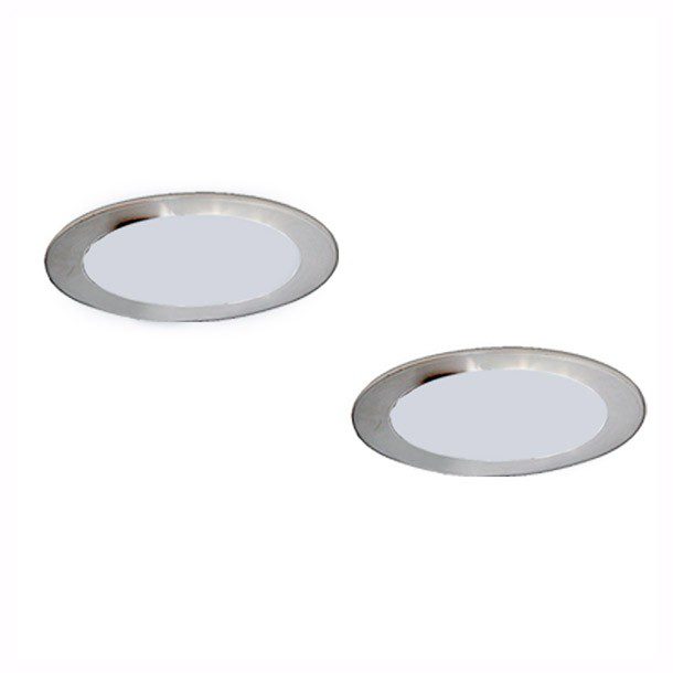 2PACK EMPOTRABLE FIJO NIQUEL 12W