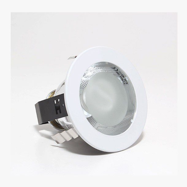 DOWNLIGHT FIJO 5" E26-CFL 1X15W BLANCO