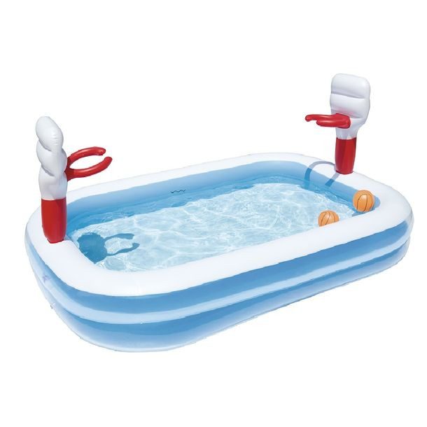 ALBERCA INFLABLE 2.51 M X 1.68 M X 1.02 M BASKETBALL PLAY POOL