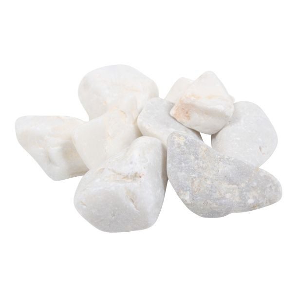 PIEDRA BOLEADA MARMOL BLANCA VIGORO 20 KG