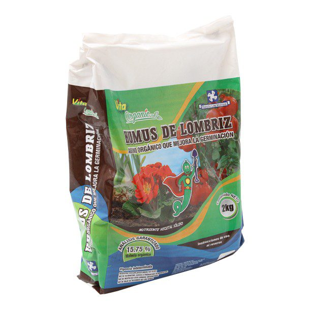 ABONO HUMUS DE LOMBRIZ 2 KGS