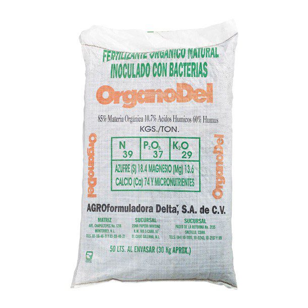 FERTILIZANTE ORGANODEL 30 KG