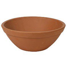 MACETA BOWL BARRO NATURAL 13"