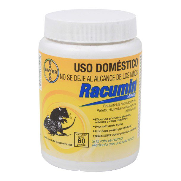 RODENTICIDA PELLETS 60 GR RACUMIN
