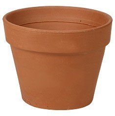 MACETA BÁSICA BARRO NATURAL 6"
