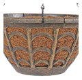 MACETA BALI 28 CM DORADA