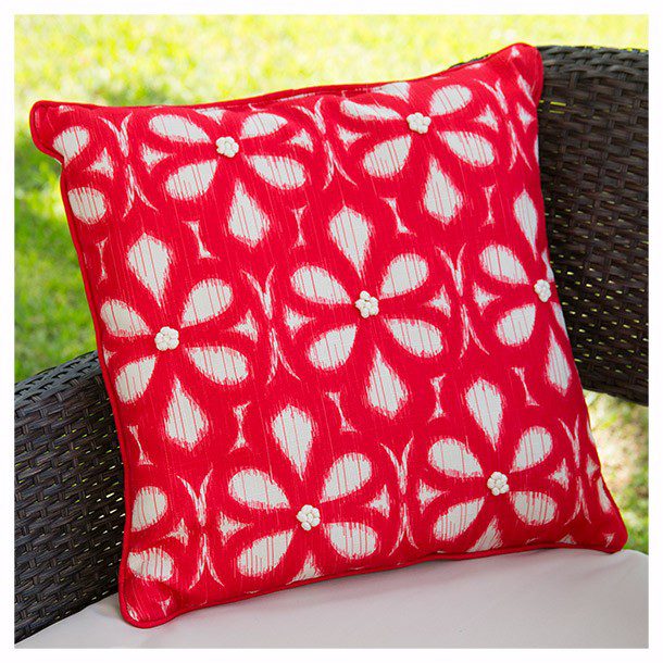 COJIN FLORES ROJAS 45.7CM