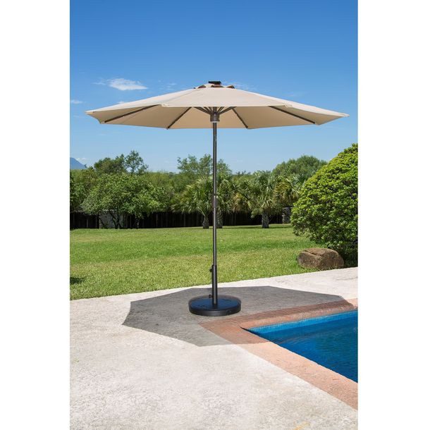 SOMBRILLA CON LUZ LED 2.74M