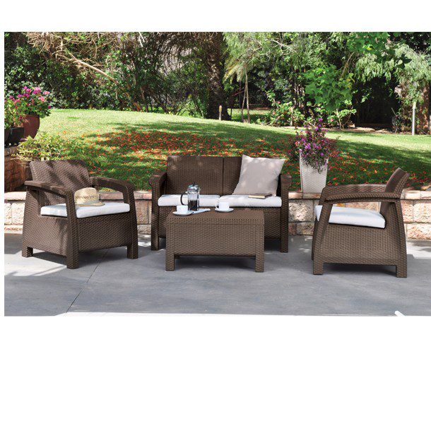 SET DE PATIO CORFU 4 PIEZAS